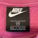 Nike  Sweatshirt Womens 2X Pink Black Crewneck Oversized Slouchy All Over Print Photo 5