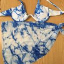 SheIn B44 New  3pc Swimsuit Bikini & Sarong Tye Dye Size Medium Photo 2