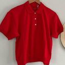 Everlane  | The Oversized Polo Top | Goji Berry Red | Sz S | NWT Photo 0