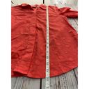 Chico's  0 Button Down Shirt Womens S Texture Dot Long Sleeve Collar Cotton Photo 7