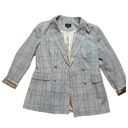 Bardot  x Revolve tan gray long line button closure blazer sz M Photo 4