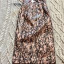 Moon River  Faux Snake Skin Open Back‎ Midi Dress Size XS Photo 6