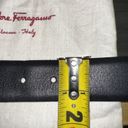 Salvatore Ferragamo Gancini Leather Buckle Belt GV67 9898 Italy 💯 Authentic NEW Photo 11