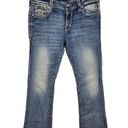 Rock Revival  Women's Distressed Medium Blue Leni Easy Bootcut Denim Jeans 30 Photo 0