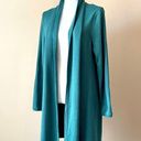 Dialogue  | Green Wool Blend Waterfall Duster Cardigan Sweater Sz S Photo 3