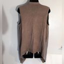 Apt. 9  brown sleeveless high low cardigan Photo 3