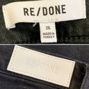 RE/DONE  70’s Stove Pipe Straight Leg Jeans Faded Black Size 26 Photo 8