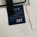 J.Crew  Factory 10" High Waist Skinny Raw Hem White Jeans 26 Tall NWT Photo 7