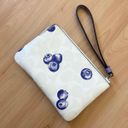 Coach Corner Zip Wristlet In Signature Canvas	With Blueberry Print CR817 Photo 3