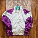 JC Penny  vintage USA Olympics windbreaker jacket white green purple Small Photo 7