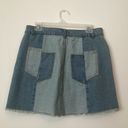 Chelsea and Violet NEW NWT CHELSEA VIOLET Patchwork Denim Jean Mini Light Wash Cotton Etc Skirt 27 Photo 5