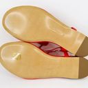 Salvatore Ferragamo  Tahiti Embellished Coral Leather Thong Logo Flat Sandals 7.5 Photo 6