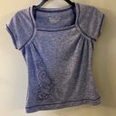 Tek Gear Womens  Blue Active Wear Shirt - Size Small Photo 0