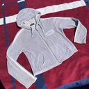 Von Dutch Vintage  full zip up grey velour drawstring hoodie
Women’s M medium Photo 0