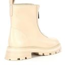 Gianni Bini New!  × Nastia Liukin Bowery Leather Zip-Up Lug Sole Booties in Cream Photo 1