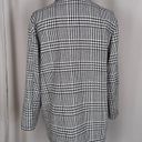 Princess Polly  Double Breasted Houndstooth Plaid Blazer Black and White Size 8 Photo 1