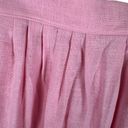 American Vintage Vintage Patchin Place NWT Pink Woven Pleated Midi Skirt Made In USA Size 14 Photo 3