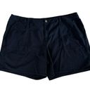 Lane Bryant  Casual Shorts Womens 28 Navy Flat Front Pockets High Waisted Lyocell Photo 0