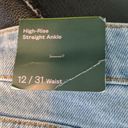 Wild Fable  High Rise Straight Ankle Jeans Light Wash Mild Distressing 12 NWT Photo 2