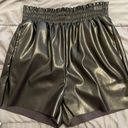 Boutique Black Faux Leather Shorts Photo 0