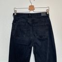 American Eagle black straight mom jeans size 6 long Photo 2