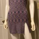 l*space NWT  BABE PURPLE HALTER SWEATER KNIT BODYCON DRESS Photo 4