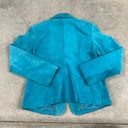 Bernardo  Blue Genuine Leather Suede Jacket Photo 3