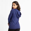 Oscar de la Renta NWT  Care Wear Small Womens Chest Port Access Hoodie Blue Photo 2