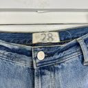 Free People  Maggie Straight Leg Mid Rise Distressed Denim Jeans in Blue US 28 Photo 7