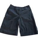 Bill Blass  Shorts Womens 6 Black Bermuda Pockets Flat Front Above Knee Cotton Photo 0