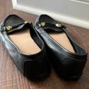 ALDO  Maocien Leather Woven Trim Slip On Ballet Flats Loafers Black Women Sz 8.5 Photo 4