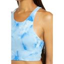 Zella  Live In Spray Dye Racerback Bra in blue Photo 2