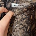 Wild Honey  snakeskin stretch leggings small Photo 4