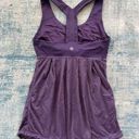 Lululemon  Heathered Concord Grape Purple Power Dance Athletic Tank Top Size 4 Photo 5