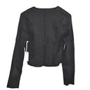 Good American  Lettuce Edge Top Cardigan Black Size 5/6 2X/3X Photo 1