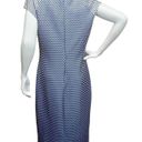 ECI Beige by  Women’s 10 navy and white polka dot sheath Ombre Dress Photo 7