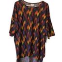 LuLaRoe Women's  Multicolor Irma Printed High Low Shirt Blouse Size 2XL NWT #2260 Photo 0