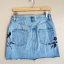 Rag and Bone  Ramona Embroidery mini jeans skirt size 26 Photo 5