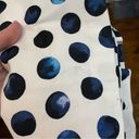 Talbots  Watercolor Polka Dots Square Neck Sheath Dress Blue White NWT 12 Photo 13