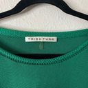 Trina Turk  Cold Shoulder Short Sleeve Sweater in Green Size Small Photo 3