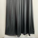 Vanity Fair Vintage  Black Satin Maxi Dress Floal Bust Mesh Sz 38 Small Y2K Photo 10