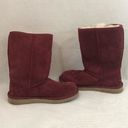 Koolaburra by Ugg Victoria Tall Sherling Lined Maroon Winter Snow Boots Womens 8 Photo 6