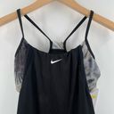 Nike  Tankini Size Small Earth Dye Swim Tie Dye Black Gray Layered Sports Bra NWT Photo 7