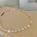 American Vintage Vintage “Croixe” Pink Abalone Shell Necklace Mermaid Siren Beach Pearl Pastel Photo 2