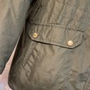 Celebrity Pink Women's  Army Green Olive Bomber Jacket Hooded Size Large EUC Photo 3