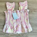 Hill House  The Paz Top and Skirt Set Linen in Candy Kaleidoscope Size M NWT Photo 3