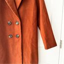 Urban Outfitters Outtfitters UO Wool Brown Tan Double Breasted Long Overcoat Photo 3