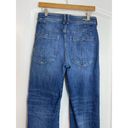 Pilcro  High Rise Medium Wash Tapered Waist Distressed Cropped Jeans Size 29 Photo 3