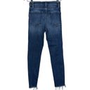 frame denim  Women’s Size 26 Medium Blue Lupin Wash Ali High Rise Cigarette Jeans Photo 7