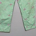 Lilly Pulitzer  Vintage Cropped Plaid Pants with Butterflies Photo 4